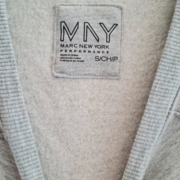 MNY Performance Sweat Shirt size S, grey with sequins that flip, NY/LA, NWoT - Picture 5 of 5